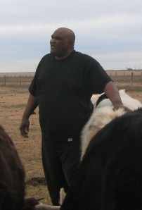 Joe Moore on the farm