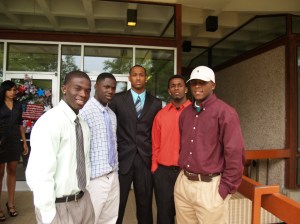 Theo Shaw, Jesse Ray Beard, Bryant Purvis, Corwin Jones and Robert Bailey