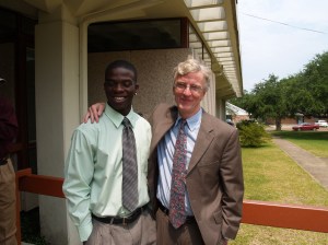 Rob McDuff with Jena 6 defendant Theo Shaw