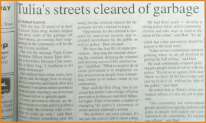 City streets cleared of garbage